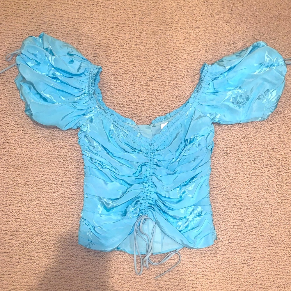 Blue Corset Top